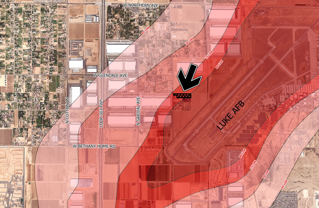 9 acre site in Glendale, AZ near Luke Air Force Base