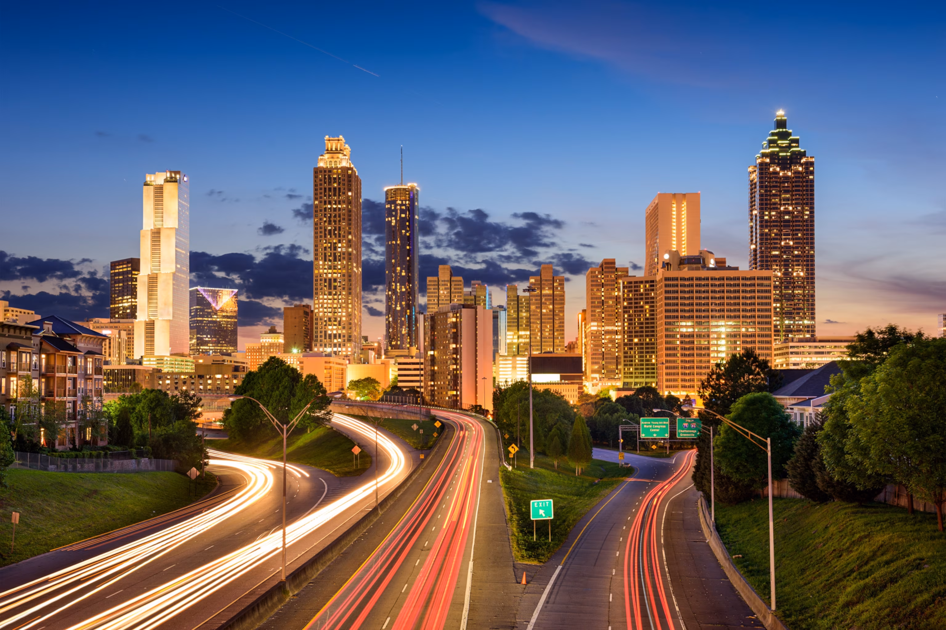 Atlanta City Skyline