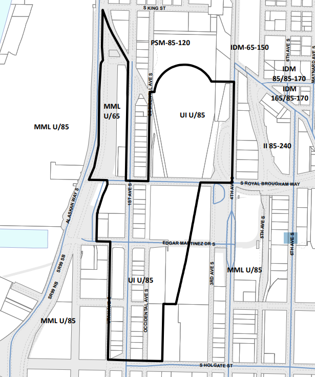 The black area shows the STAOD